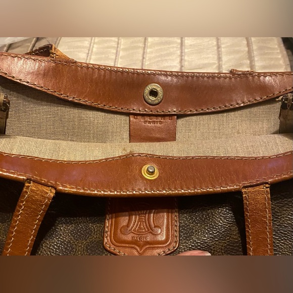 Celine - VINTAGE - GUC - Macadam Brown Patterned Tote - Picture 10 of 16